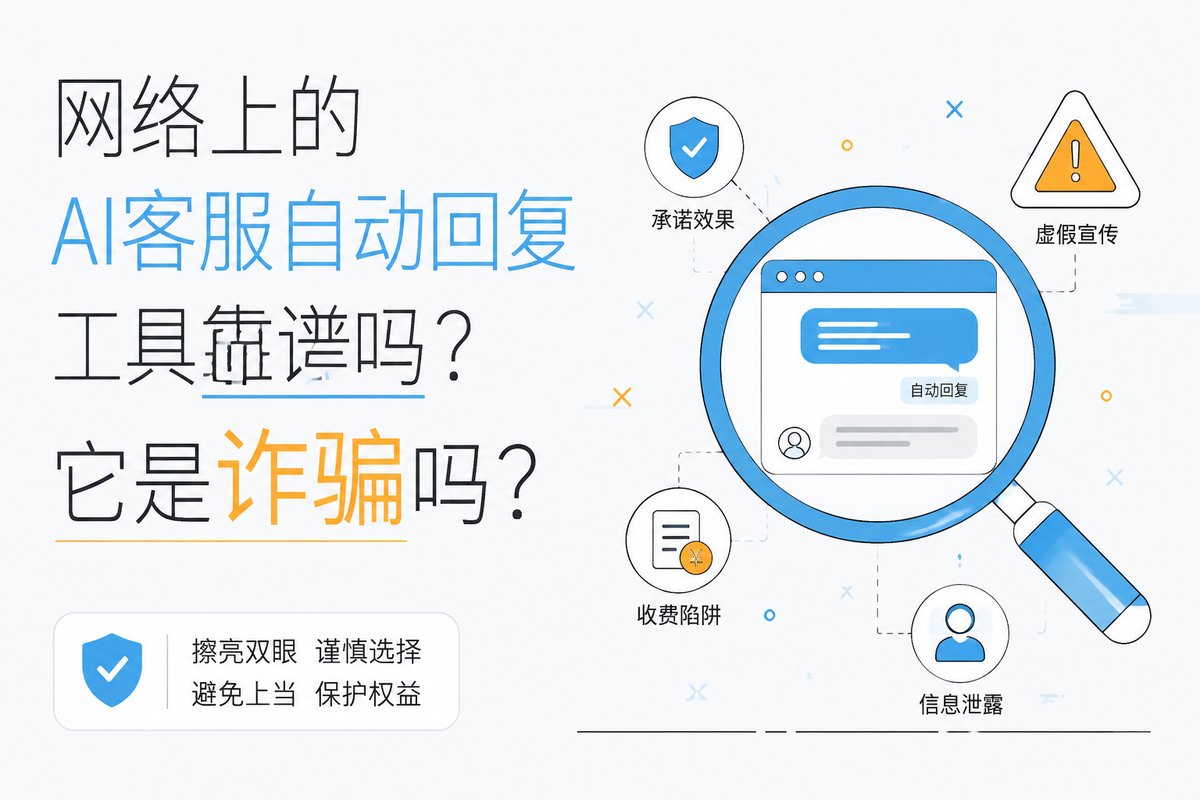 网络上的AI客服自动回复工具可靠吗？它是诈骗吗？