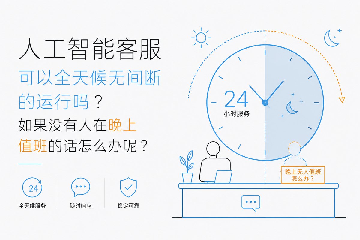 人工智能客服可以全天候无间断的运行吗?如果没有人在晚上值班的话怎么办呢?