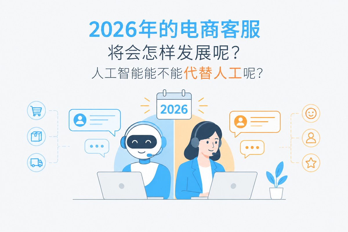 2026年的电商客服将会怎样发展呢？人工智能能不能代替人工呢？
