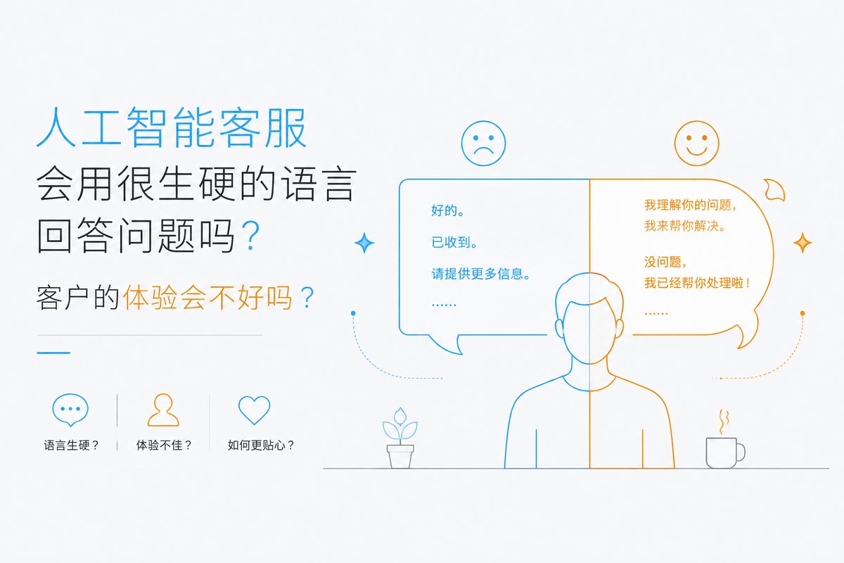人工智能客服会用很生硬的语言回答问题吗？客户的体验会不好吗？