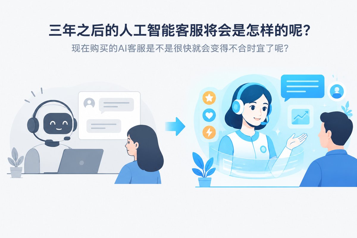 三年之后的人工智能客服将会是怎样的呢?现在购买的AI客服是不是很快就会变得不合时宜了呢?