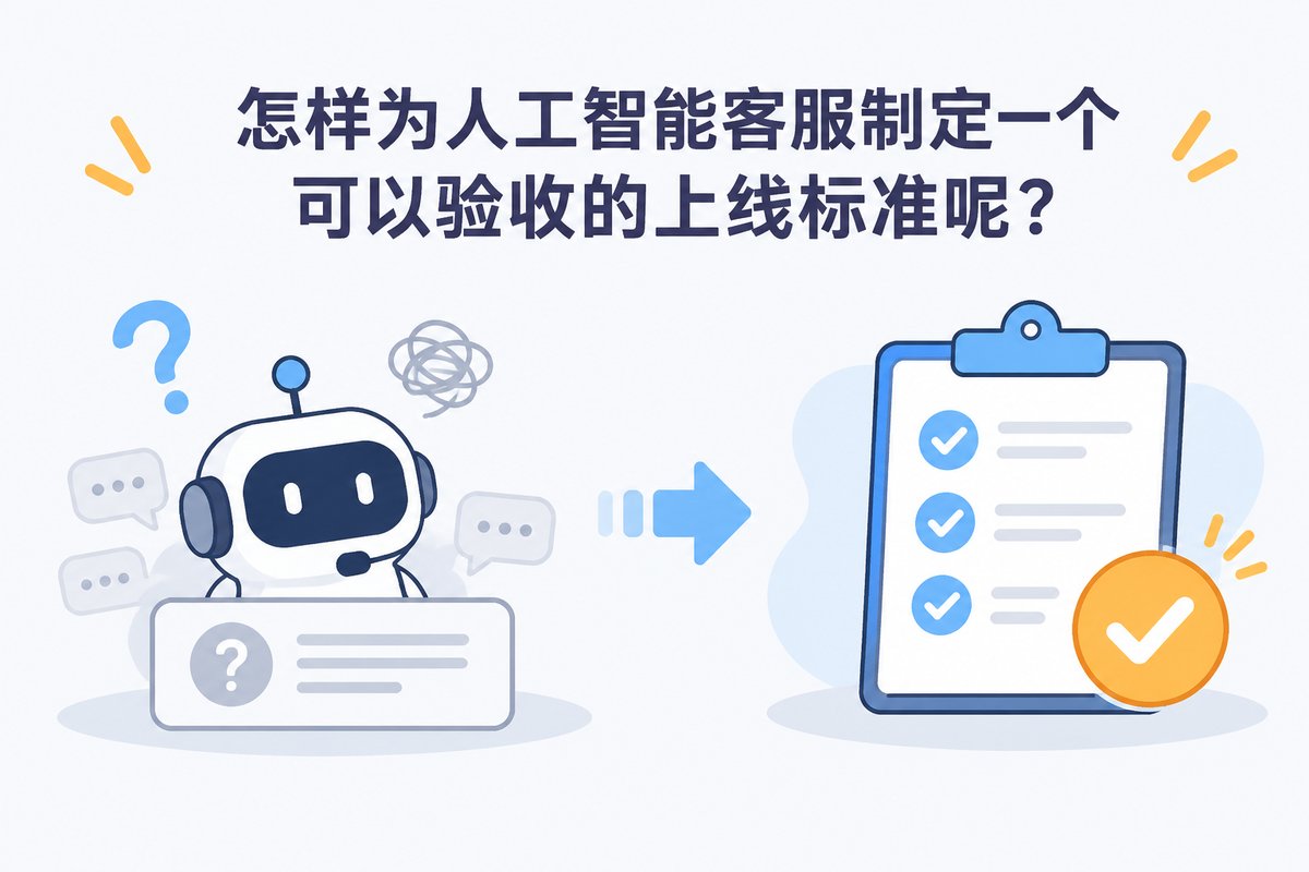 怎样为人工智能客服制定一个可以验收的上线标准呢?