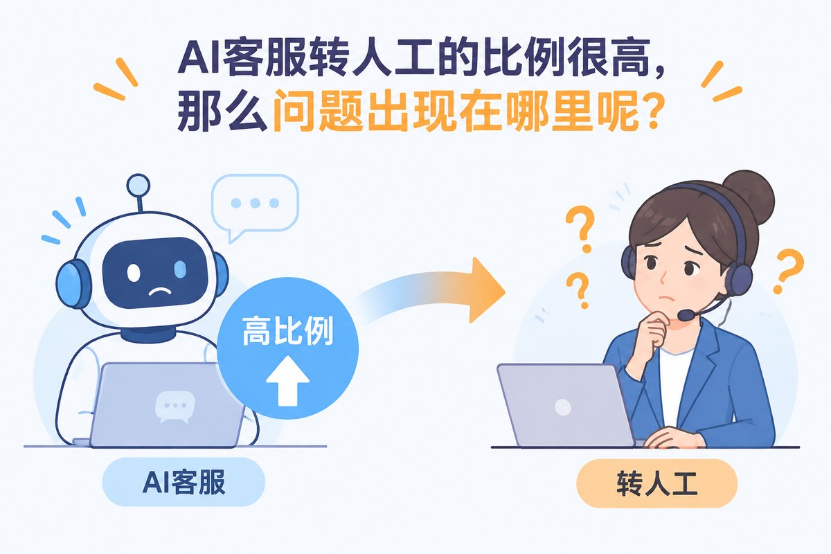 AI客服转人工的比例很高,那么问题出现在哪里呢?
