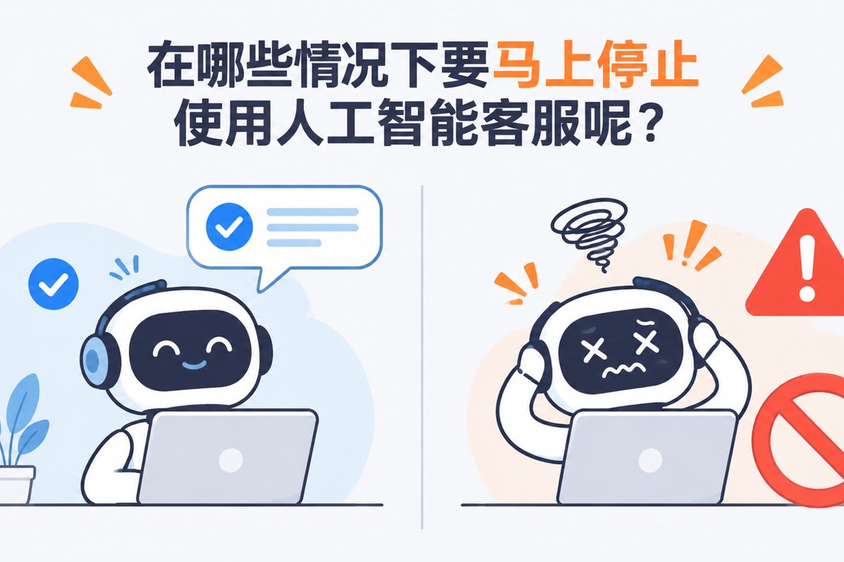 在哪些情况下要马上停止使用人工智能客服呢?