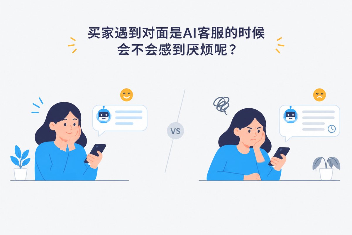 买家遇到对面是AI客服的时候会不会感到厌烦呢?