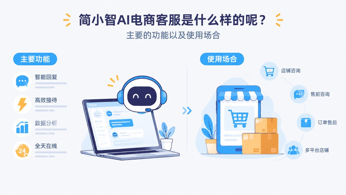 简小智AI电商客服是什么样的呢？主要的功能以及使用场合