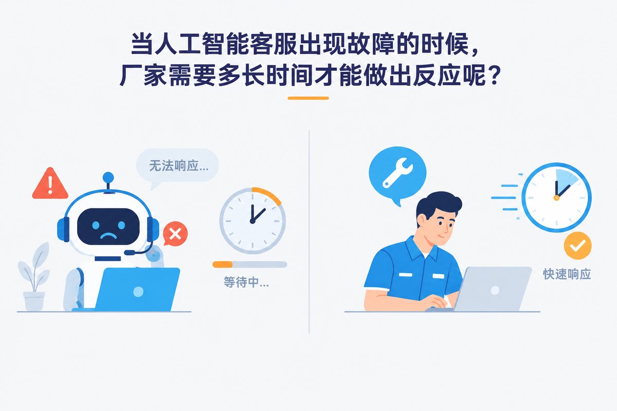 当人工智能客服出现故障的时候,厂家需要多长时间才能做出反应呢?