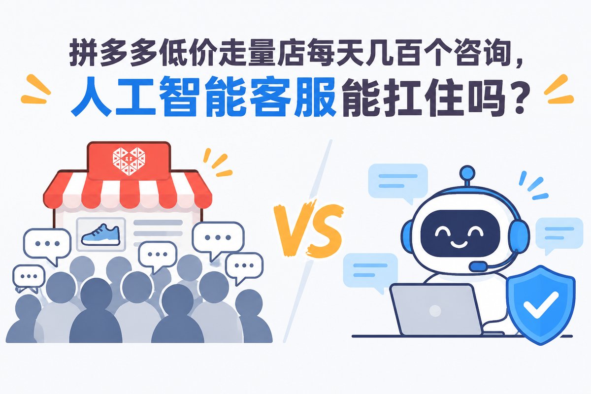 拼多多低价走量店每天几百个咨询，人工智能客服能扛住吗？