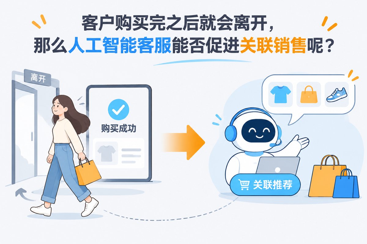 客户购买完之后就会离开，那么人工智能客服能否促进关联销售呢？