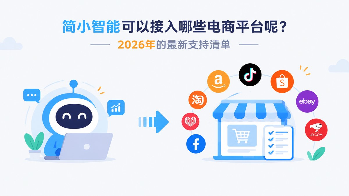 简小智能可以接入哪些电商平台呢?2026年的最新支持清单