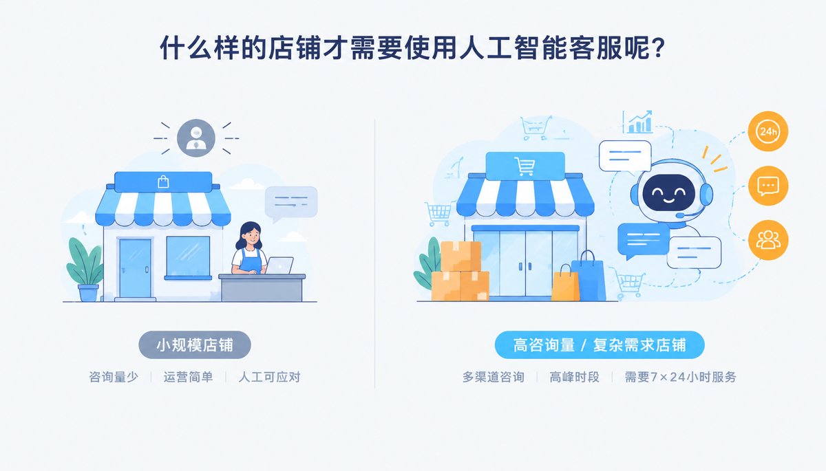 什么样的店铺才需要使用人工智能客服呢?