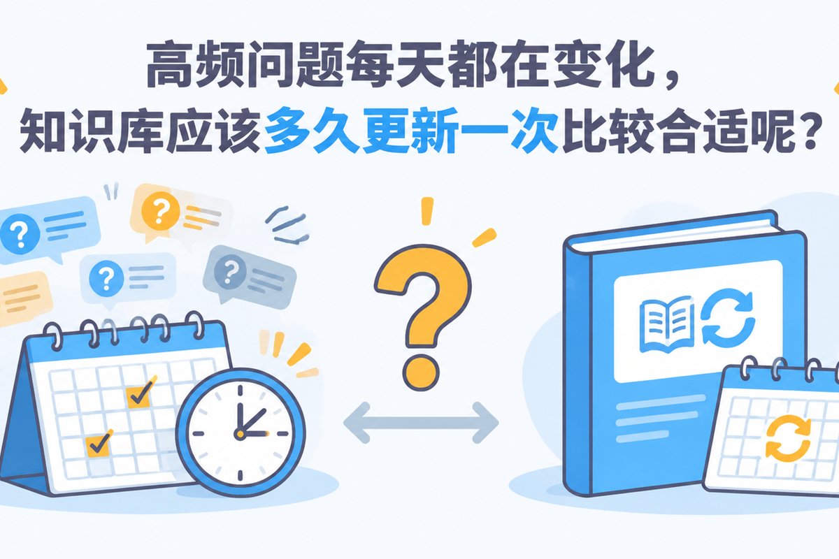 高频问题每天都在变化,知识库应该多久更新一次比较合适呢?